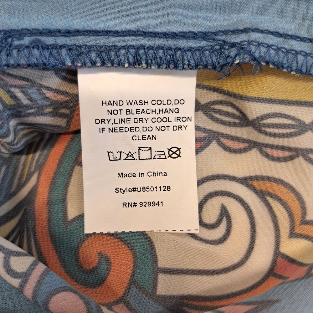 Suzanne Betro Flowing Sleeveless Scarf Print  Women's XL Blouse - Picture 4 of 6